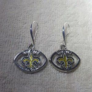 New Orleans Saints NFL Dangle Earrings NEW